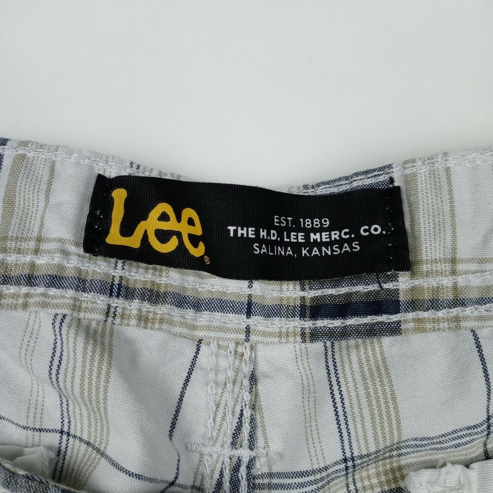 LEE Plaid Shorts Cargo Pockets Men's Size 38 Casual Outdoor - Picture 9 of 9